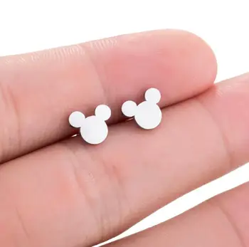 

SMJEL New Fashion Cute Mickey Earrings Black Children Kids Jewelry Cartoon Mouse Animal Stud Earrings Gifts boucle d'oreille