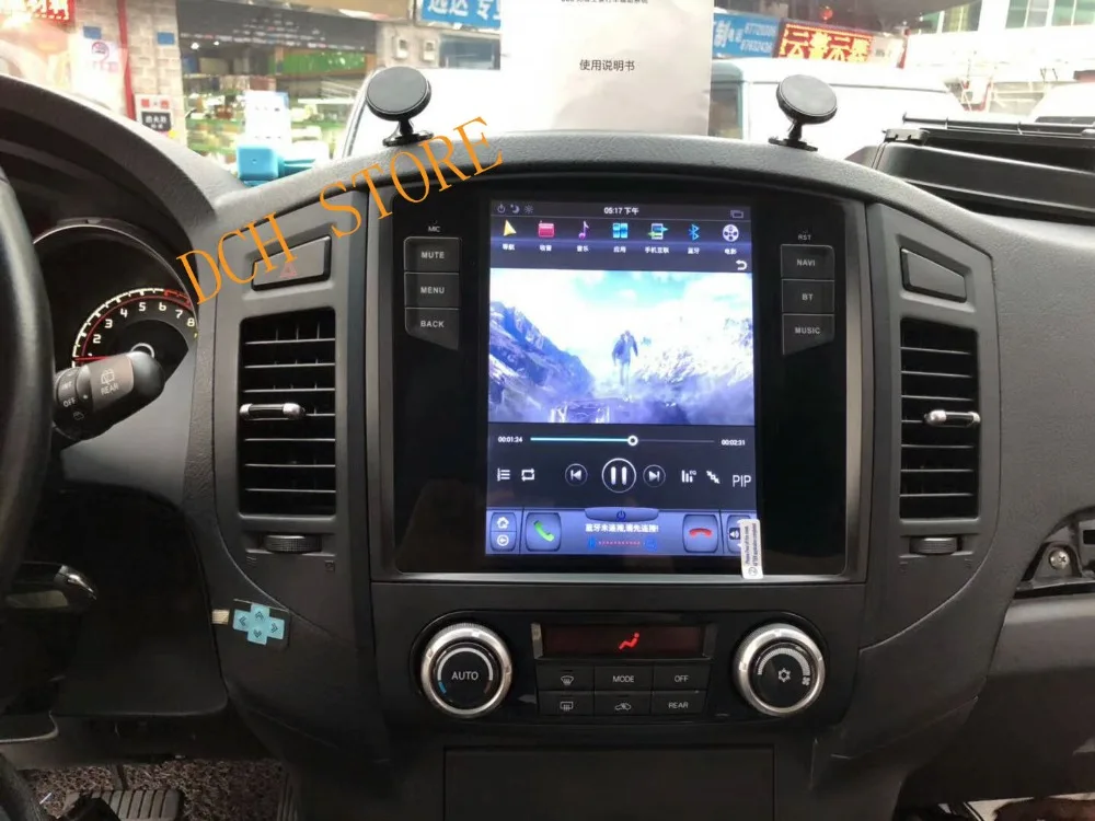 10,4 дюймов Tesla стиль Android 8,1 автомобильный DVD gps плеер для MITSUBISHI pajero V97 V93 2006- Shogun Montero 2006 PX6 CARPLAY