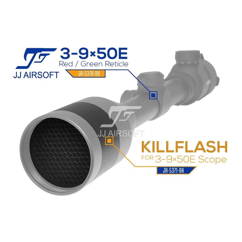 JJ страйкбол Killflash/Kill Flash для JJ страйкбол 3-9x50E красный/зеленый Сетка прицел(черный