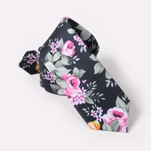 Стиль цветок мужской галстук хлопок галстук цветочный костюм Gravatas женщина 6 см узкий Повседневный Свадебный галстук