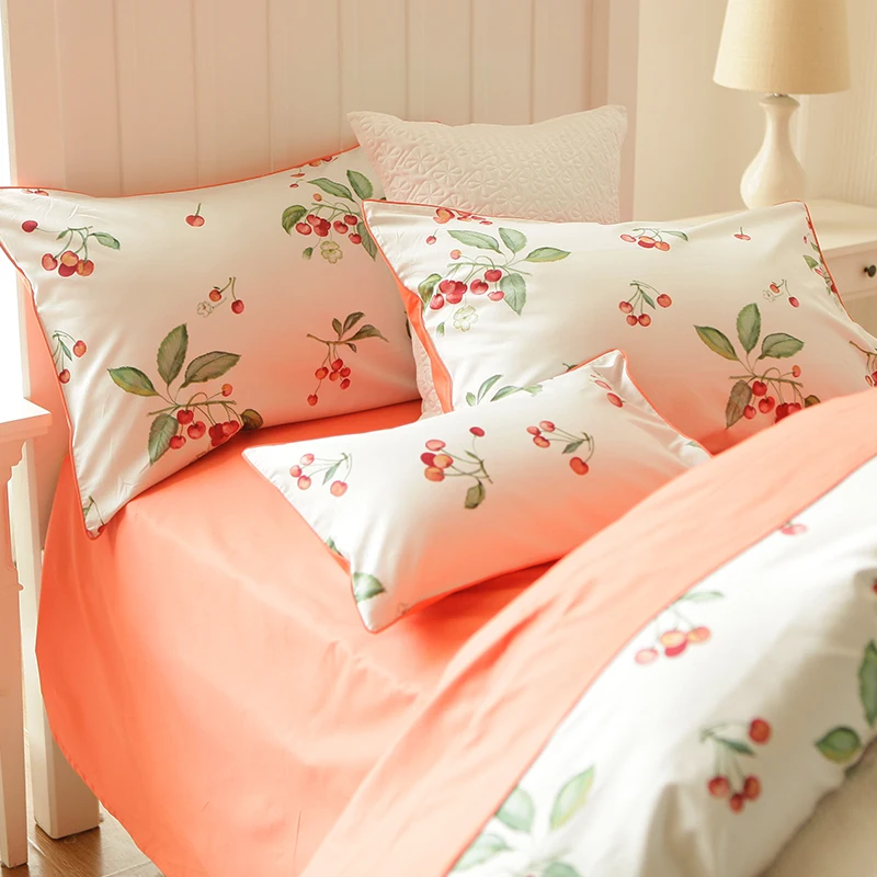 Buy Cute sweet cherry bed sets,twin full children