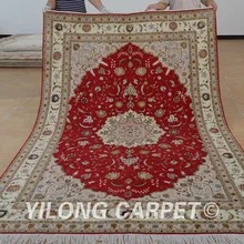 Yilong 6'x9' восточные персидские Шерстяные Толстый ковер Изысканные ковры ручной работы для продажи(1463