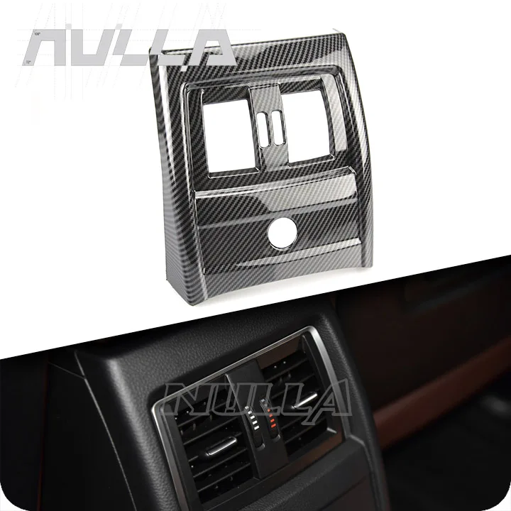 

Carbon Look Inner Rear Row Air Conditioning Vent Frame Cover Trim For BMW 3 4 Series F30 F31 2013-2017 GT F34 14-17 F36 15-17