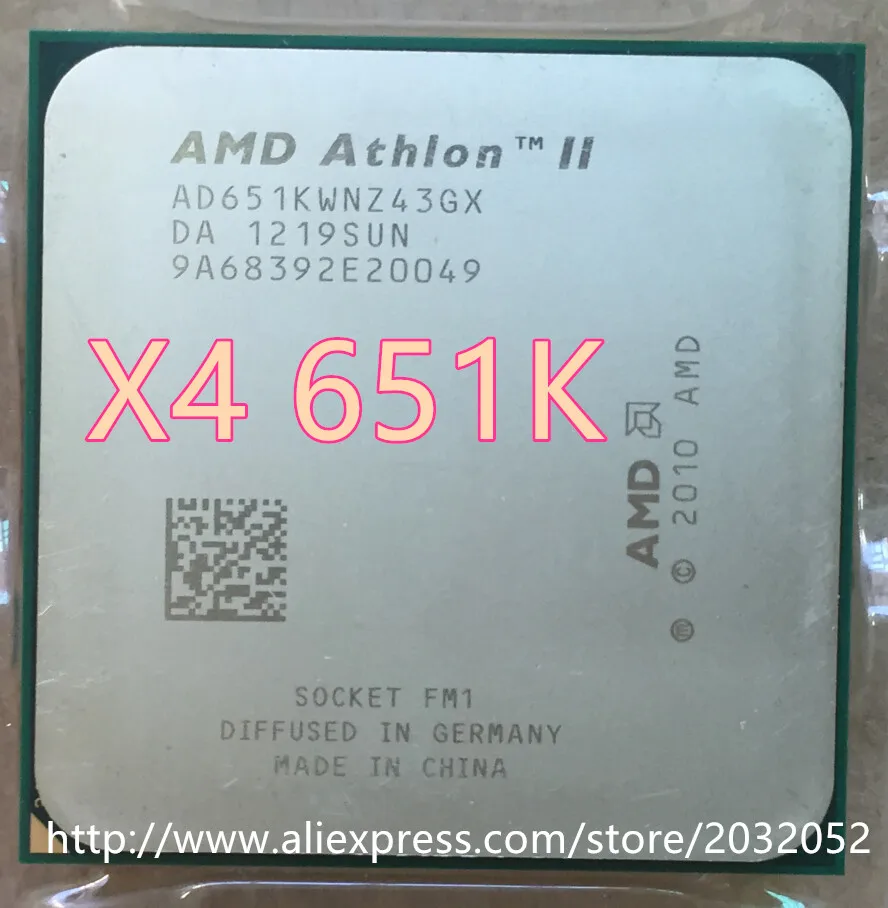 Процессор AMD Athlon II X4 651K 4 MB/45nm/3,0 GHz Quad-Core AD651KWNZ43GX cpu Socket FM1 X4 651(Рабочая