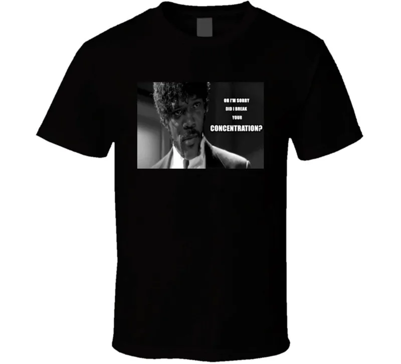 

Solid Color Men'S Pulp Fiction Samuel O-Neck Cotton Short Sleeve Shirts