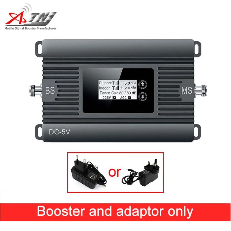 

2019 High Gain 4G 2600MHz Cell Phone Signal Repeater Mobile Signal Booster Only device + Plug