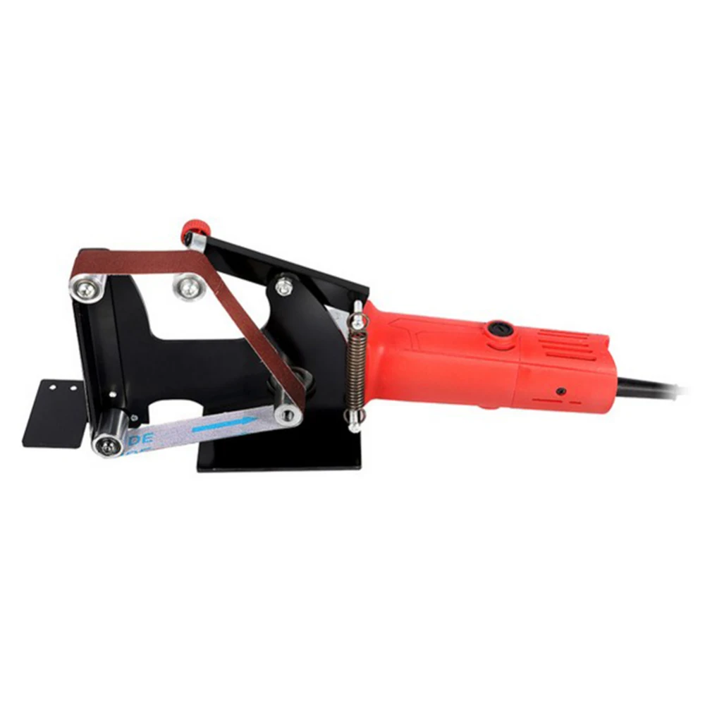 Electric Angle Grinder Belt Sander Metal Wood Sanding Belt Adapter for 100 Angle Grinder Metal Polishing Woodworking Tools