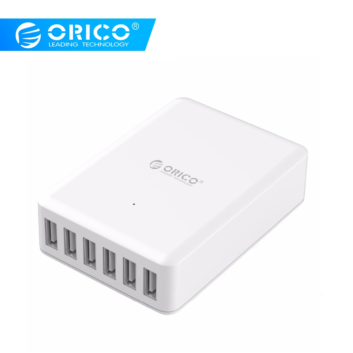  ORICO Universal USB Ladegerät 6 Port Smart Ladegerät 5V2. 4A Max Ausgang 50W Handy Desktop Ladegerä
