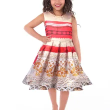 Платье для девочек; moana vaiana; детская одежда для приключений; платье принцессы Полинезии; пляжный карнавальный костюм; fantasia; День рождения; Хэллоуин