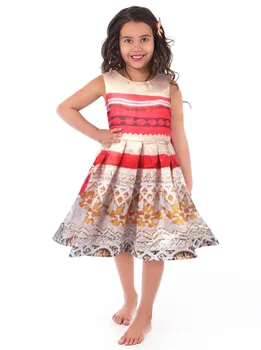 

girl dress moana vaiana kids adventure outfit polynesian princess beach party cosplay costume fantasia brithday halloween