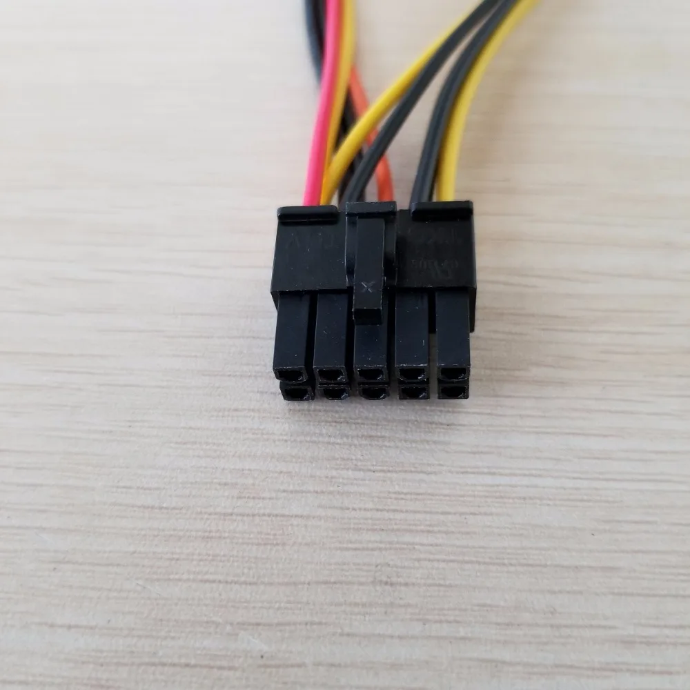 Материнская плата 10Pin к PCI E 8Pin ( 6 + 2 Pin) SATA и 4Pin IDE Molex адаптер кабель питания для