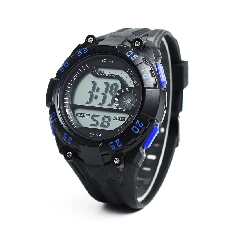 2016 Новинка бренд мужской LED цифровые часы военные работает Платье Спортивные