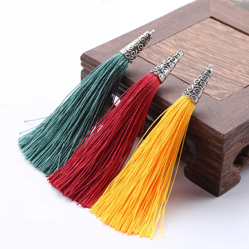 10PCS Mini Metal Cap Tassel Jewelry Curtain Garments Decorative