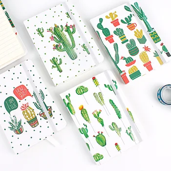 

"Cactus ver.2" Beautiful Hard Cover Lined Study Diary Notebook Travel Journal Stationery Gift