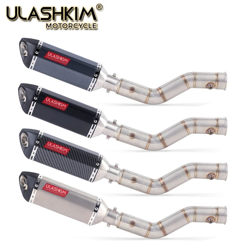 

Motorcycle Exhaust Muffler Escape Full System Middle Link Pipe Slip On For yamaha YZF1000 YZF R1 2009 2010 2011 2012 2013 2014