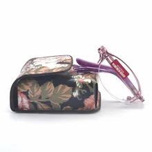 MINCL/, прогрессивные многофокусные складные очки для чтения, бифокальные розовые женские ультра легкие+ от 1 до 4 с боксом