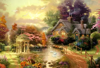

DIY Multi size landscape Diamond Painting Cross Stitch Pastoral needlework cross-stitch 5D for Home Decoration