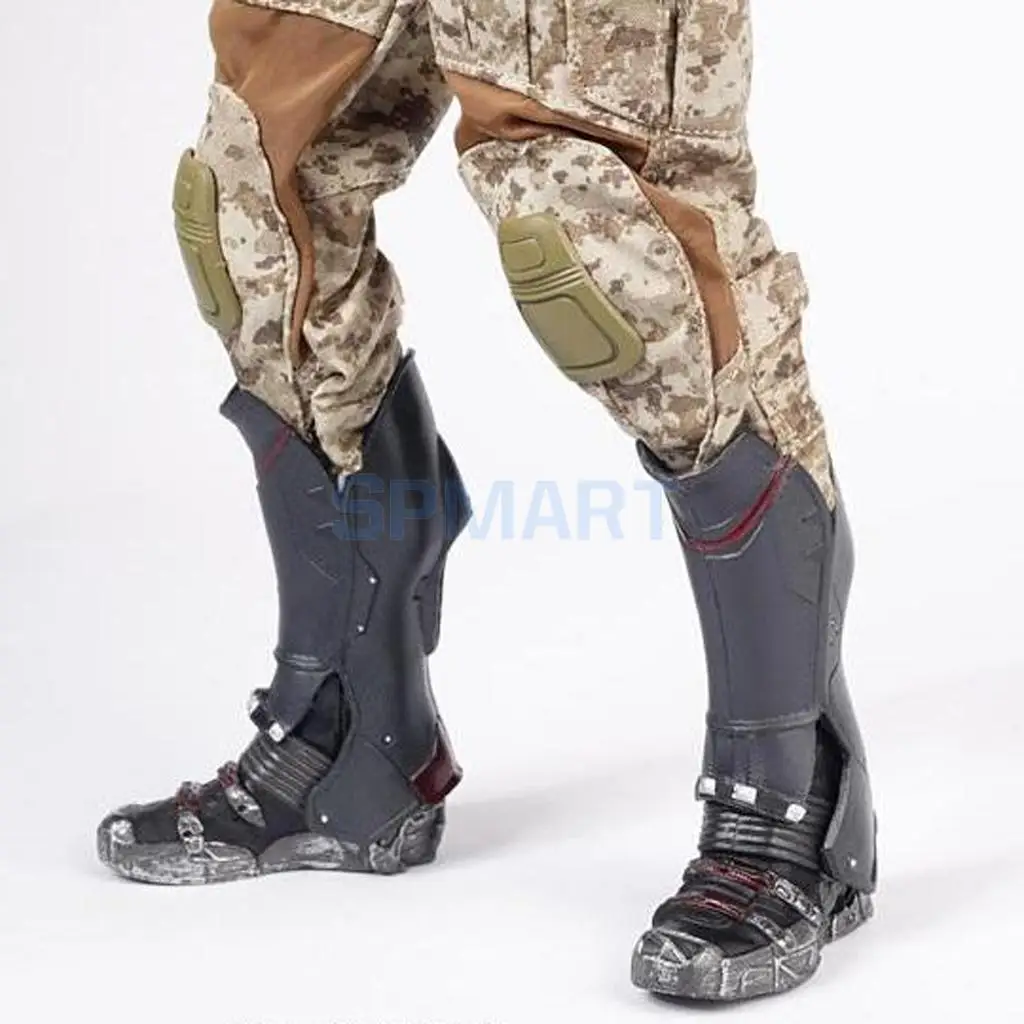 1//6 Lace Up Boots Shoes for 12/" Male Hot Toys Sideshow DID Action Figure Toy