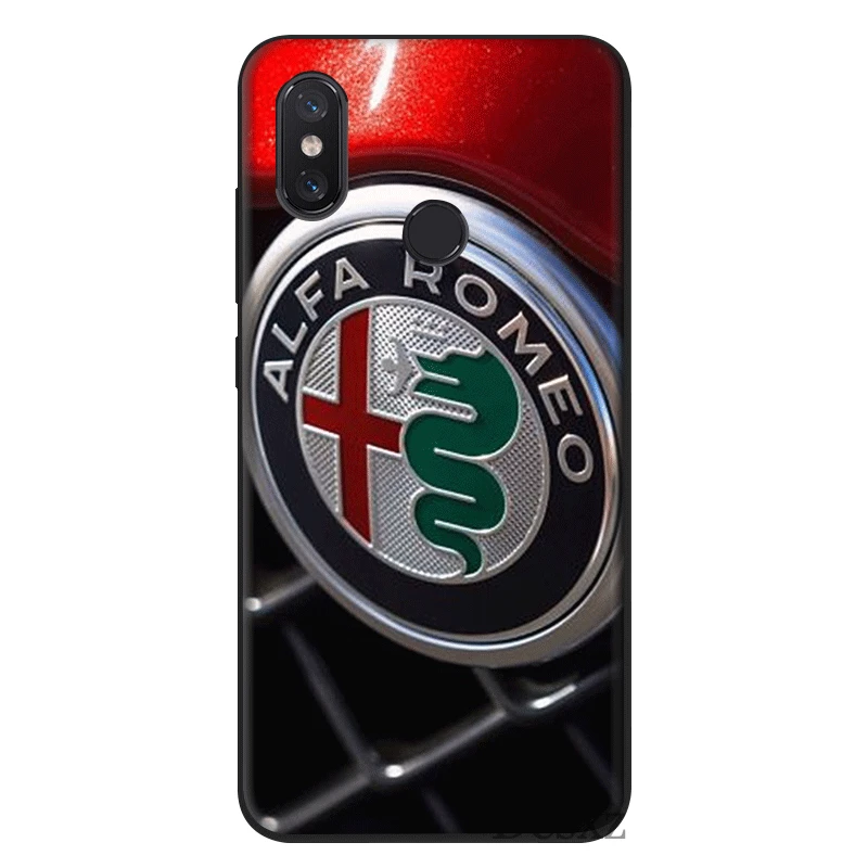 Desxz мобильный чехол для телефона силиконовый для Xiaomi Redmi Note 4 4X5 6 7 Pro 5A Prime чехол с логотипом Alfa Romeo - Цвет: B6