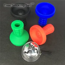 1 шт. табачная чаша и черный уголь держатель 1 шт. силиконовая решетка дымовой горшок одной ручкой набор для кальян chicha Narguile amy delux