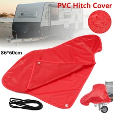 Красный ПВХ автомобиль водонепроницаемый прицеп буксировочный крюк соединитель сцепка Крышка Для караван хвостовик сцепка замок сцепления защита от пыли
