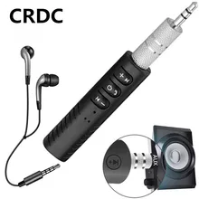 CRDC Bluetooth приемник автомобильный зажим AUX 3,5 мм Беспроводной MP3 музыкальный автомобильный аудиоприемник громкой связи вызов автомобильный передатчик автомобильный адаптер