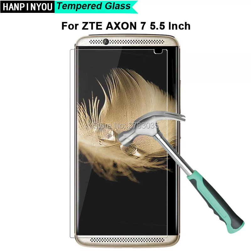 

For ZTE Axon 7 A2017 2 Axon7 Axon2 5.5" New 9H Hardness 2.5D Ultra-thin Toughened Tempered Glass Film Screen Protector Guard