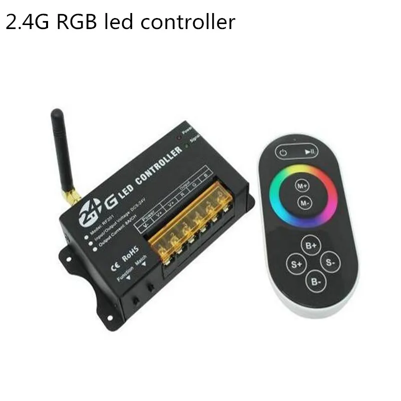 

2.4G Wireless RF RGB led strip controller,DC5V 12V 24V RGB LED module ,battery remote control light,touch remote control RF201