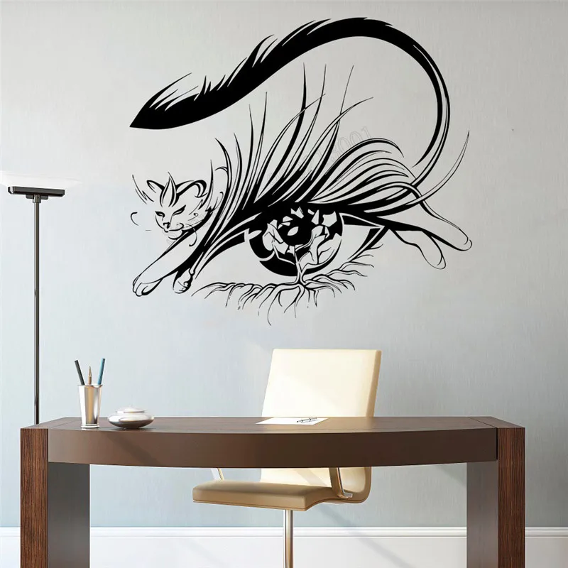 

Wall Decoration Cat Eyes Decor Vinyl Art Removeable Poster Beauty Salon Mural Modern Ornament Livingroom Decal LY347
