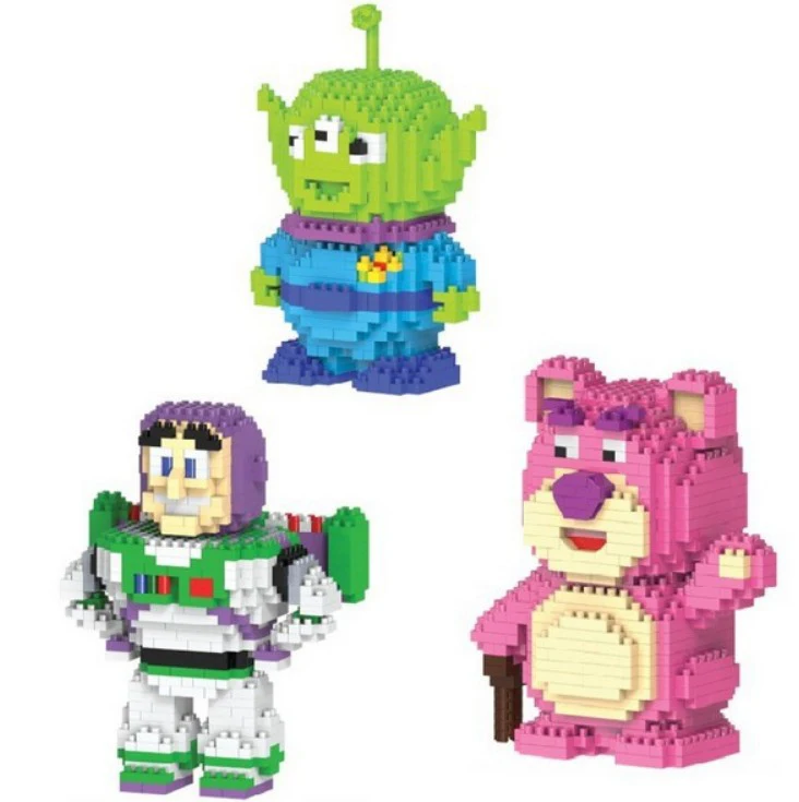 

Hot america cartoon movie toys story micro diamond building block Buzz Lightyears Sangan bera nanoblock bricks toys for kid gift