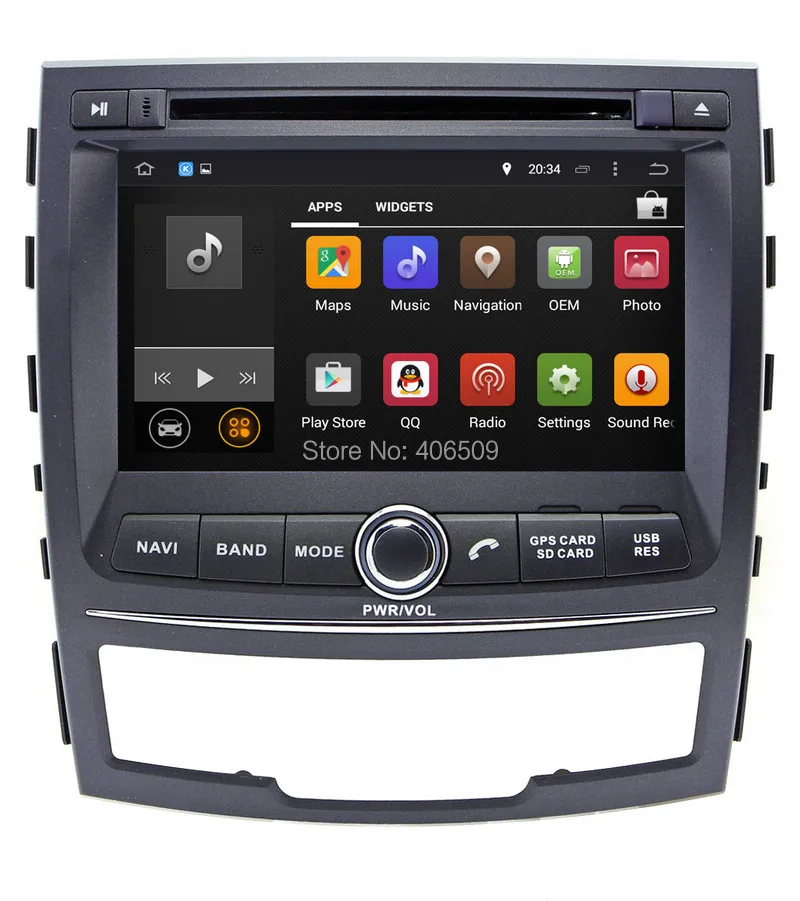 Perfect Android 7.1 Car DVD Player for Ssangyong Korando 2010 2011 2012 2013 with GPS Navigation Radio BT USB AUX WIFI Stereo 4Core+2G 1