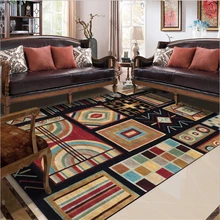 Модный этнический стиль, Прошитый геометрический элемент, ковер для дома, гостиной, спальни, напольный коврик, кухонный коврик, коврики