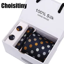 Мужские аксессуары классические 7,5 см мужские s узкие шелковые галстуки платок набор галстуков для мужчин лучший подарок галстук наборы