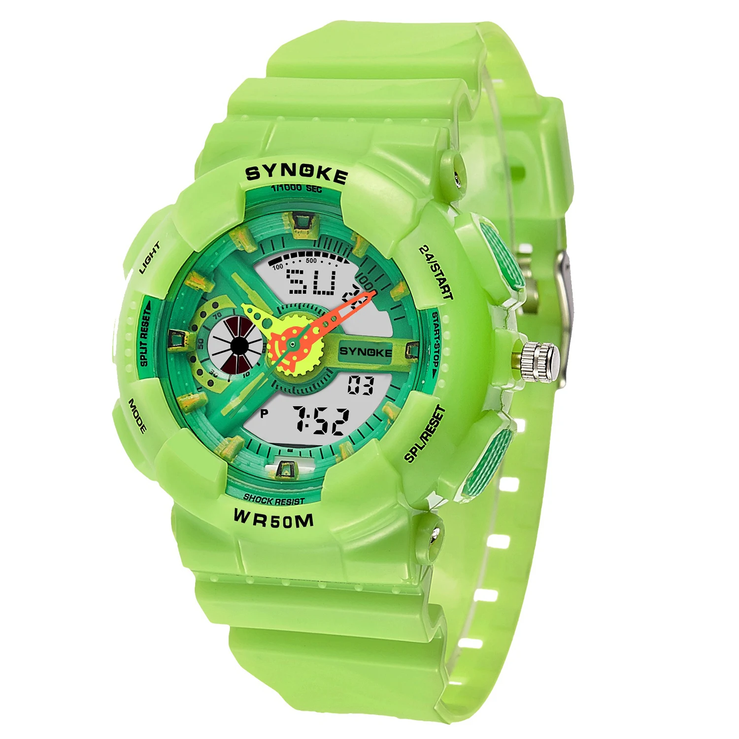 

SYNOKE New Sports Children Watches Multi-Function Waterproof Student Watch LED Digital Double Display Watches for Kids