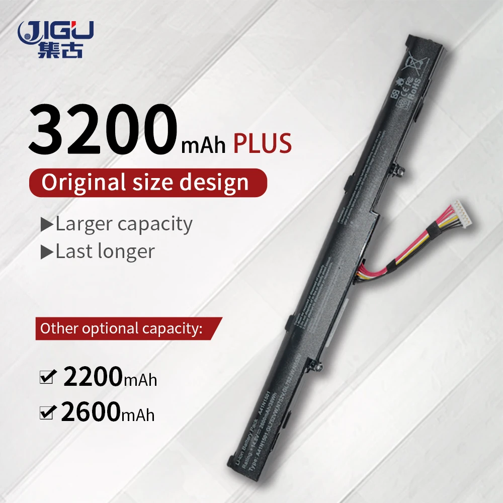 JIGU A41Lk9H A41N1501 Laptop Battery For ASUS N752V N752VW UX450 UX450F UX480 ZenBook Pro 14 4CELLS | Компьютеры и офис