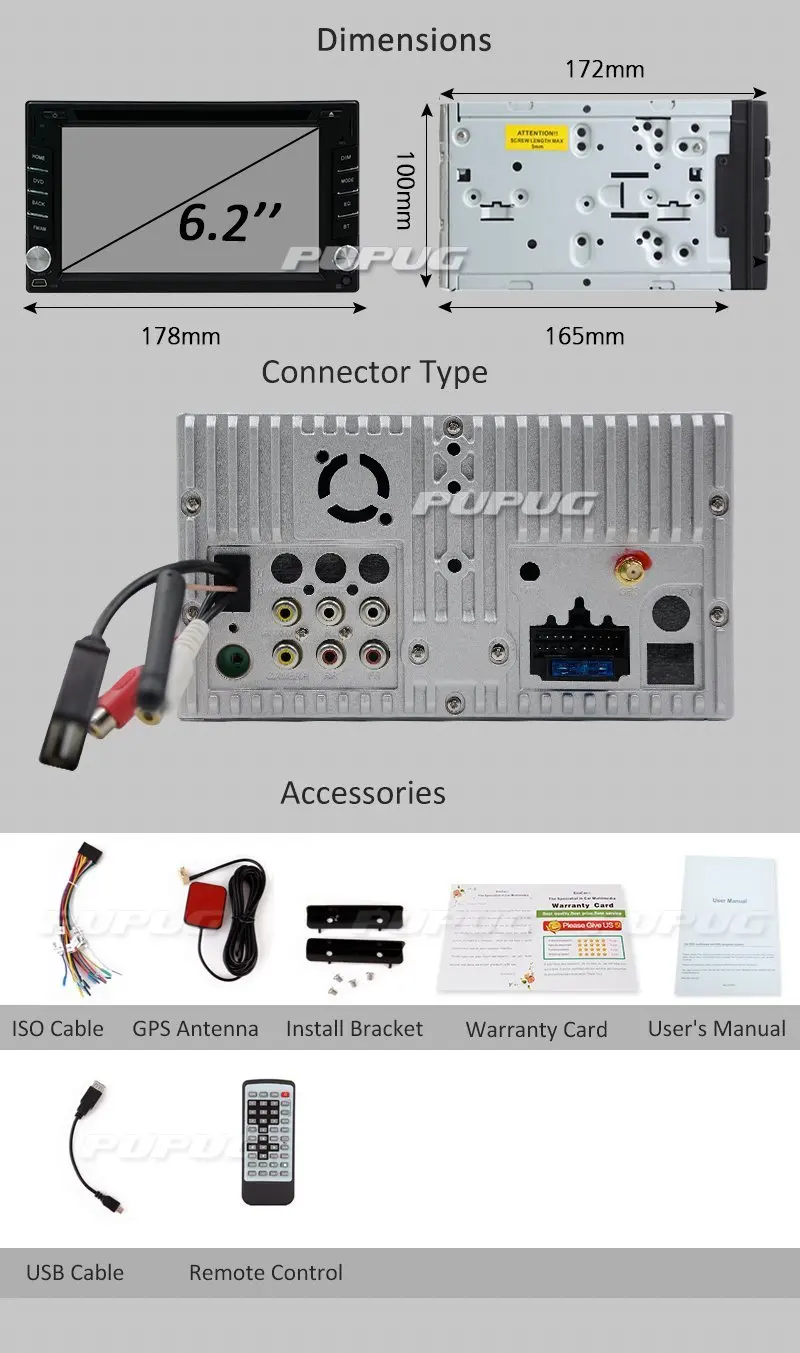 Cheap Android 4.4 Double 2 Din Car Stereo GPS DVD Player 6.2 Bluetooth Radio WiFi+Free Back up Camera 2 Cheap Android 4.4 Double 2 Din Car Stereo GPS DVD Player 6.2 Bluetooth Radio WiFi+Free Back up Camera 2