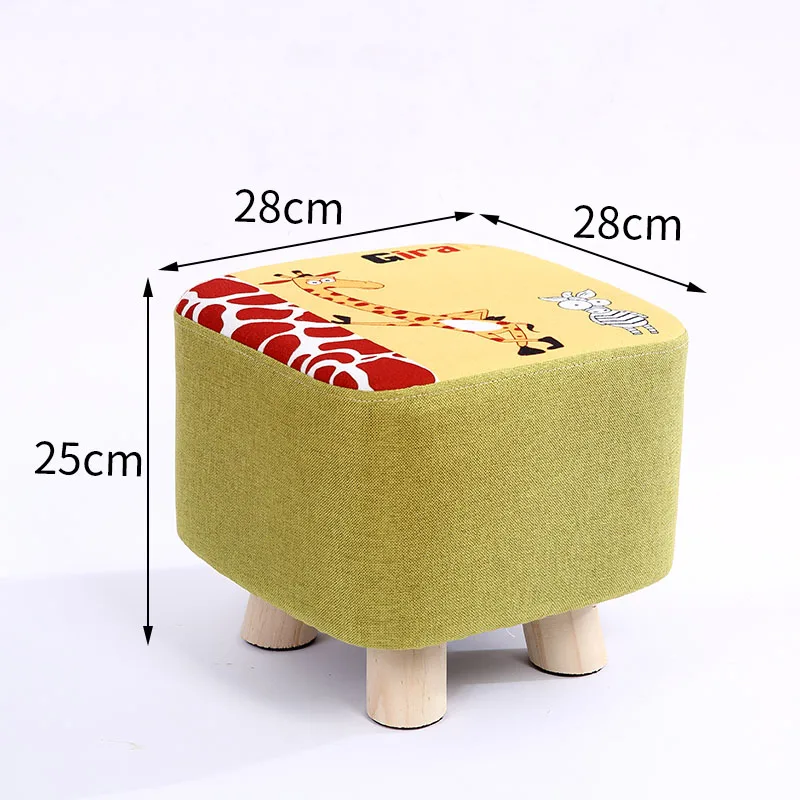 28x28x25 см минималистичный современный квадратный пуфик-табурет, деревянный диван для гостиной, моющийся табурет, Мягкая табуретка для ног, табурет, 4 ножки - Цвет: U
