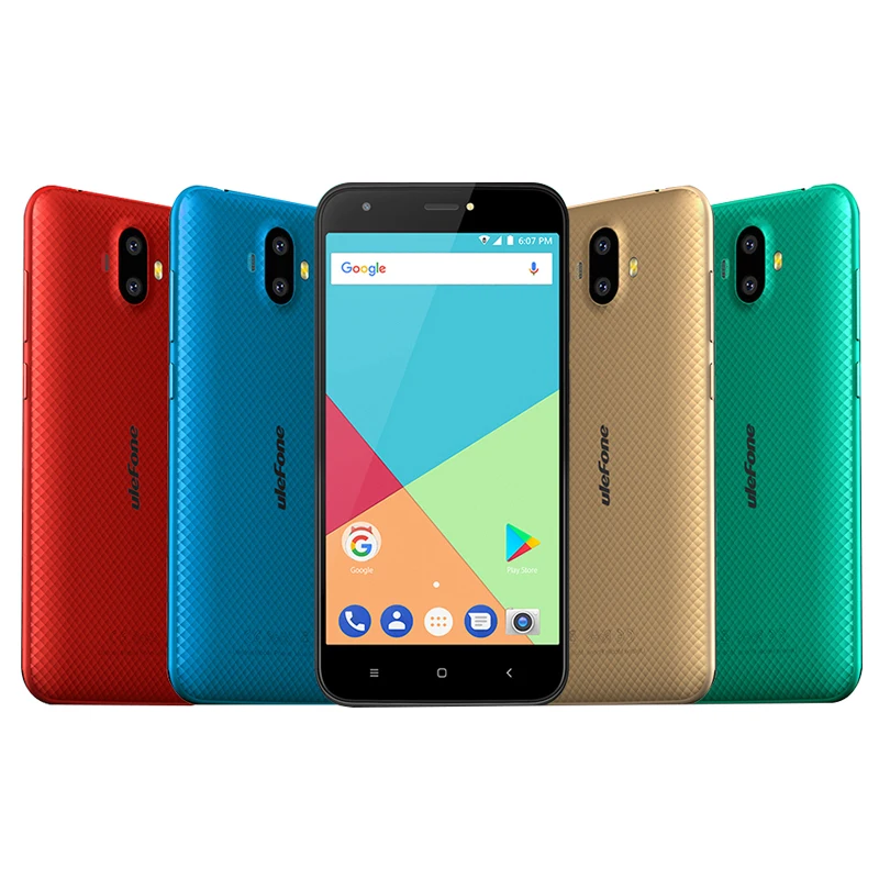 Ulefone S7 3G Smartphone 5 Inch Dual Back Camera Touch Celualr Android 7.0 Quad Core 1GB RAM 8GB ROM 8MP 2500mAh Mobile Phone