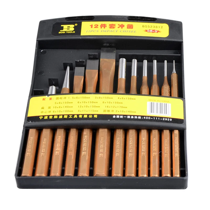 Buy 12pcs Centre Punch Set Center Pin Cold Chisels