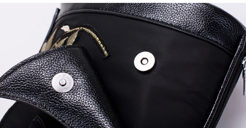 MLITDIS Многофункциональный поясная сумка для Для женщин Водонепроницаемый Груди Пакет Кроссбоди 3D Стрекоза Вышивка Для женщин сумка