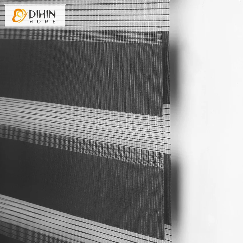 DIHIN HOME Новое поступление плотные двухслойные жалюзи с рольставнями зебрами