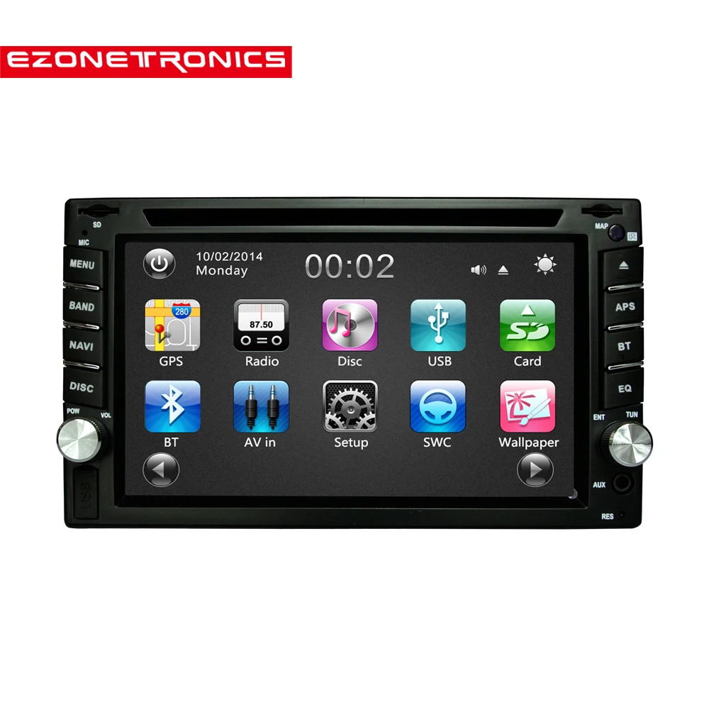 Car 2DIN DVD GPS Navigation Car Stereo Radio GPS Bluetooth USB/SD ...