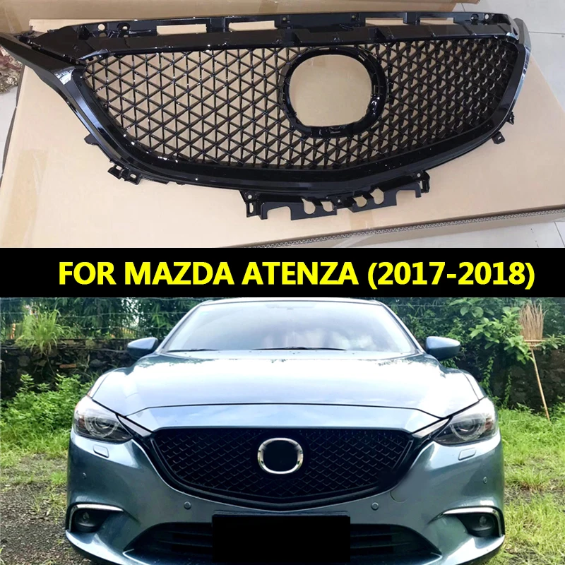 

FOR ATENZA FRONT RACING GRILL GRILLE FIT FOR MAZDA 6 ATENZA 2017 2018 Honeycomb grille