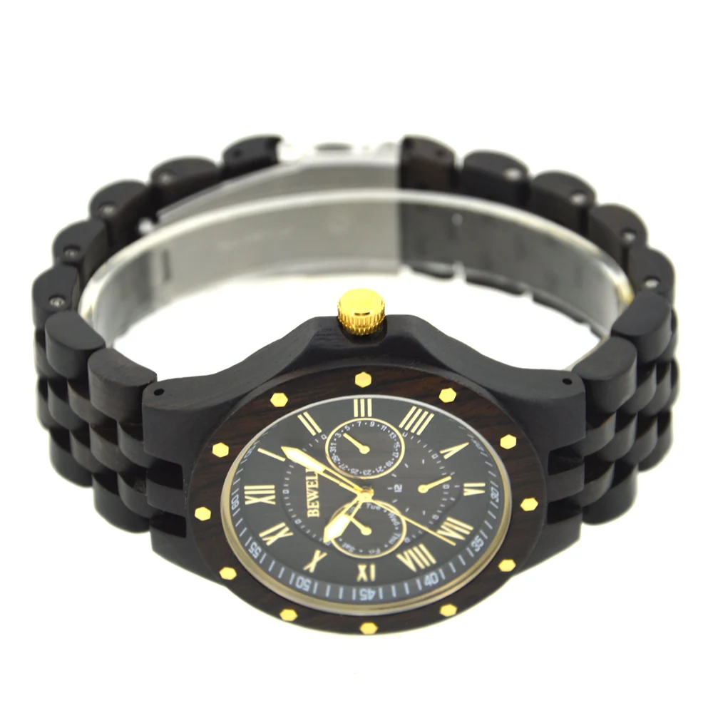 BEWELL WOODEN WATCH