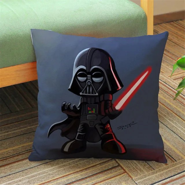 Fashion Cartoon Star Wars Printed Cushion Cover Sofa Throw Pillow Cover