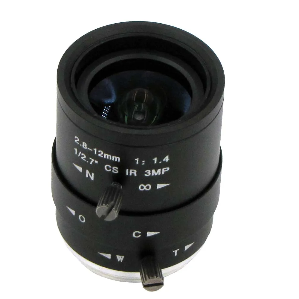 2.8 12mm Varifocal CS Mount Lens without IR filterin Surveillance Cameras from Security