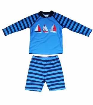 

Bonverano(TM) Infant Boys Swimwear Set UPF 50+ Sunsail Sailing Two-piece Swimsuit Set