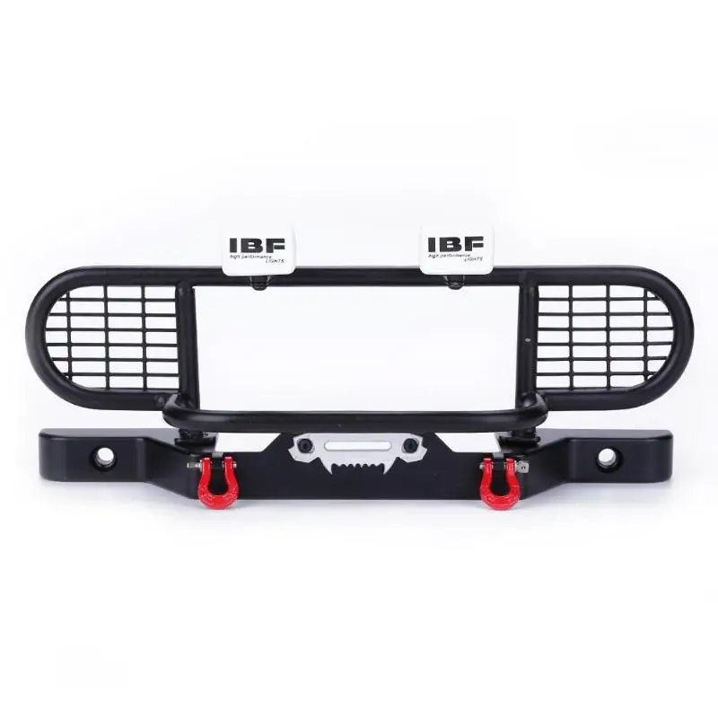 

Front Bumper With 4pcs Square Lamp for TRX-4 Rc4wd Axial scx10 RC Car