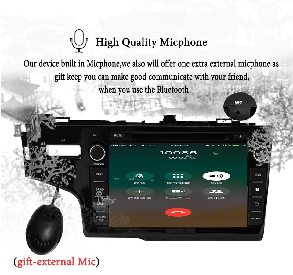 Clearance 8 inch 4G+64G Octa 8 core android 9.0 car dvd for Honda Fit jazz 2014-2018 2019 multimedia car radio gps navigation 1
