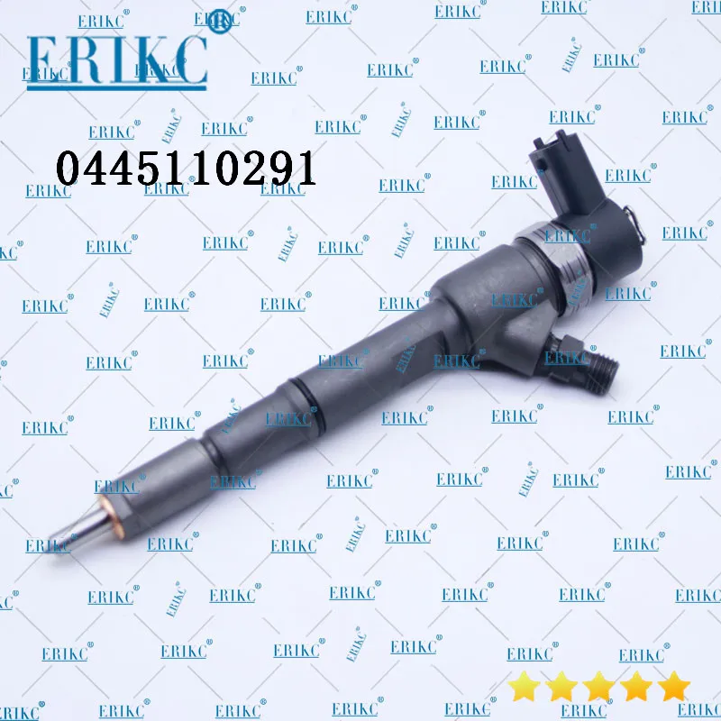 ERIKC инжектор в сборе 0445110291, авто двигатель топливный инжектор 0445 110 291,0 445 110 291(1112010-55D) для BAW Fenix FAW